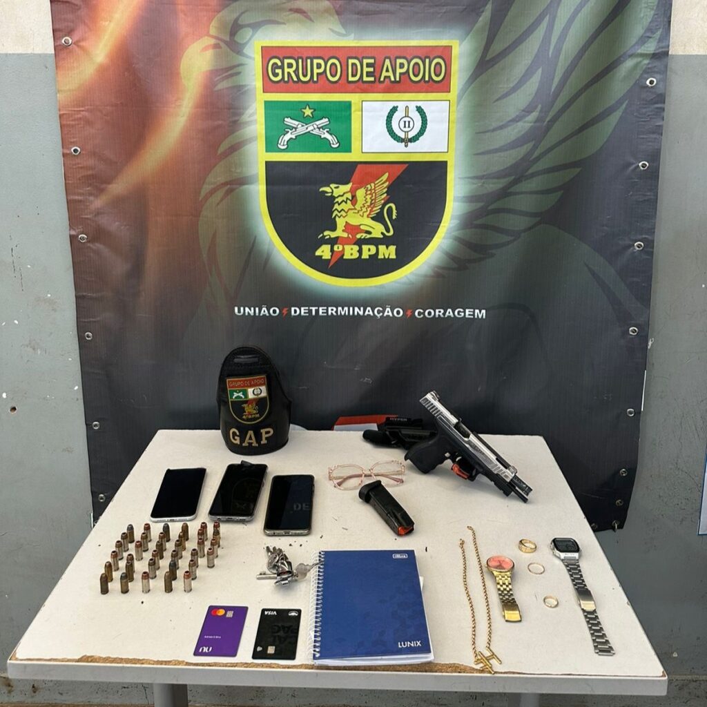 Policiais militares detêm casal por porte ilegal de arma de fogo em cidade de MT