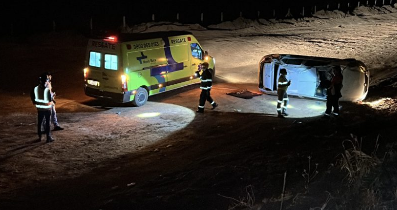 Repórter sofre acidente e fica preso às ferragens em capotamento na BR-163 entre LRV e Sorriso